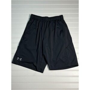 Kids Under Armour Black Athletic Shorts Youth S/P P G HeatGear
